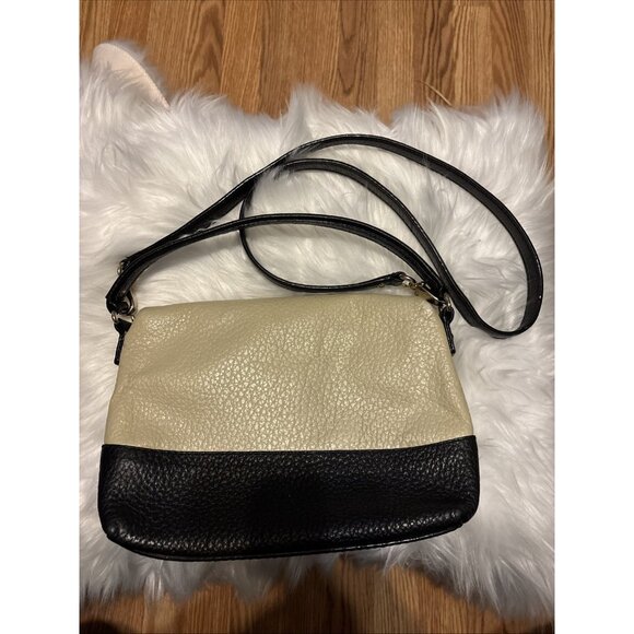 KATE SPADE Southport Ave Maria Leather Crossbody Bag Tan & Black With Care Book - Picture 10 of 14